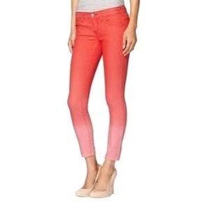 Free People Ombré Skinny Jeans Pink